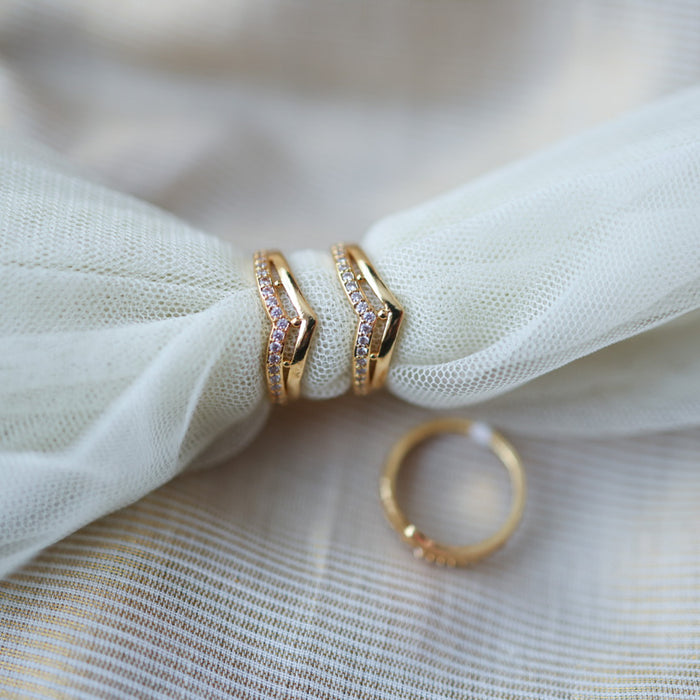 Heritage gold plated rings HRS008