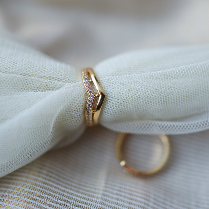 Heritage gold plated rings HRS008