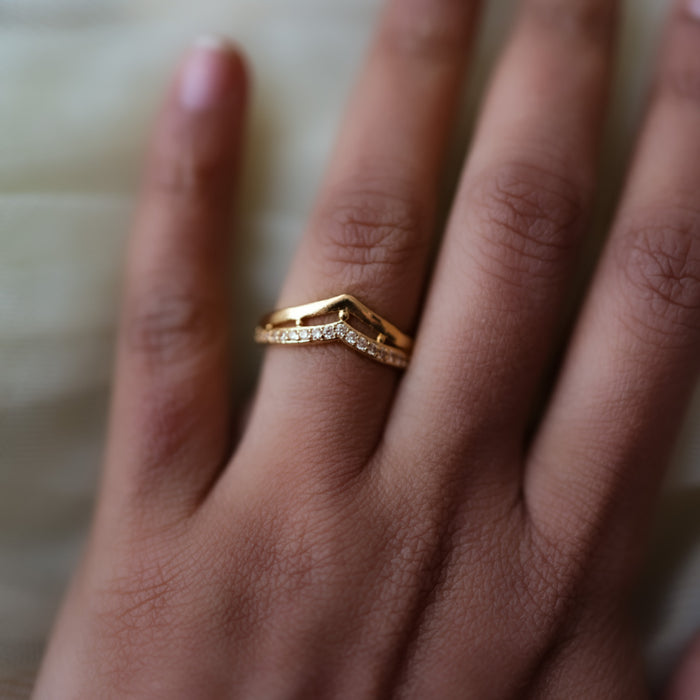 Heritage gold plated rings HRS008