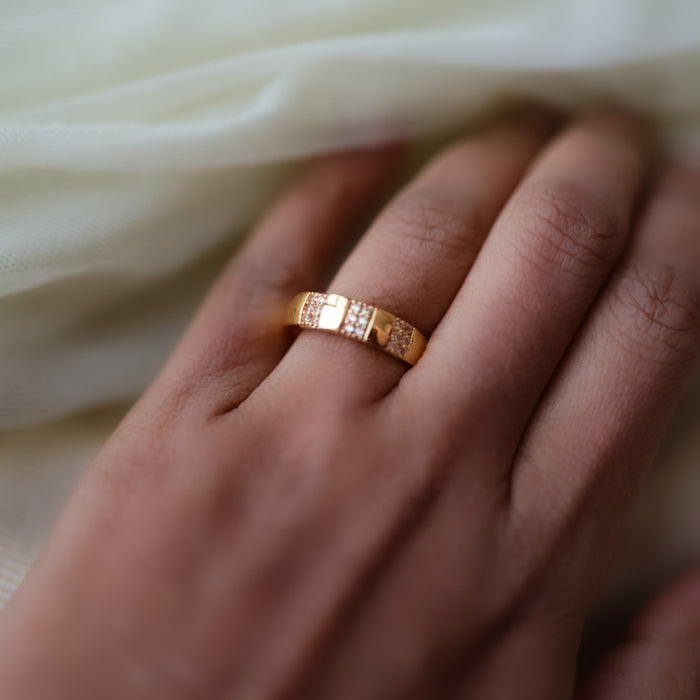 Heritage gold plated rings HRS009