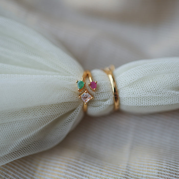 Heritage gold plated rings HRS0010