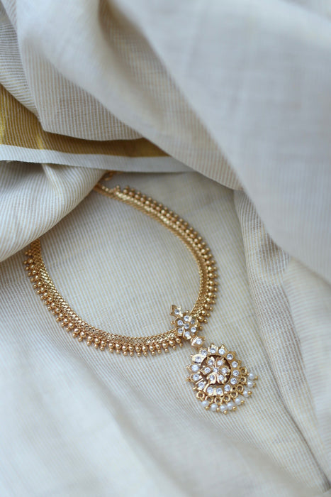 Heritage gold plated short necklace H0248