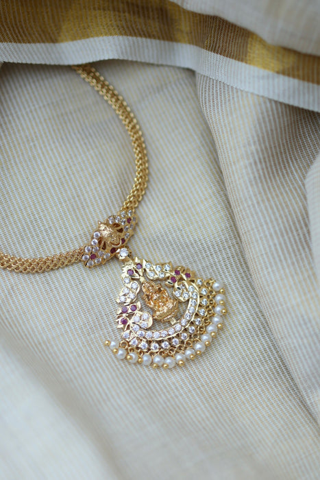 Heritage gold plated short necklace H0250