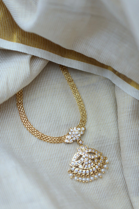 Heritage gold plated short necklace H0249