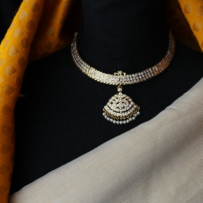 Heritage gold plated short necklace H7899