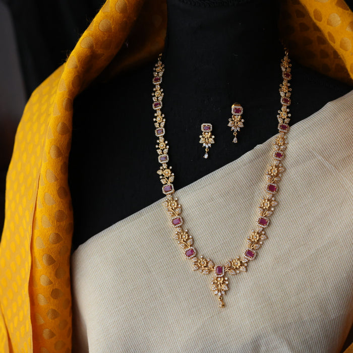 Heritage gold plated long necklace HL889