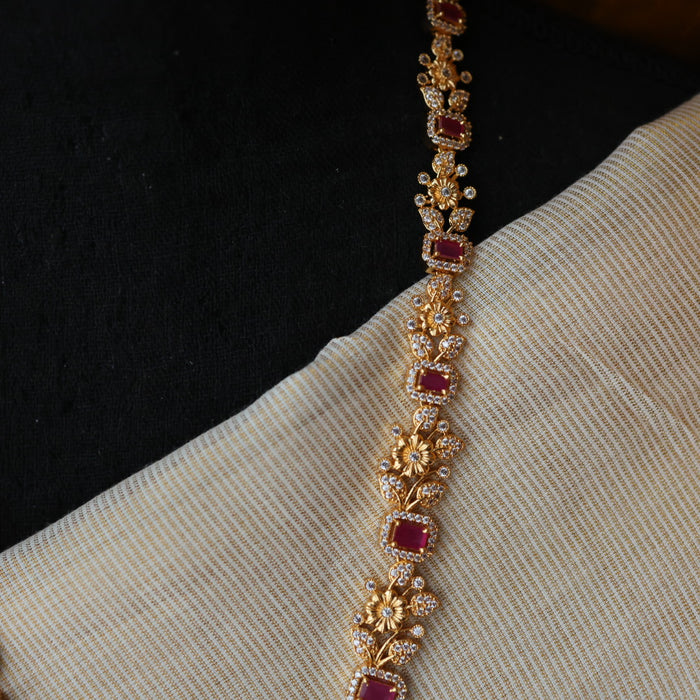 Heritage gold plated long necklace HL889