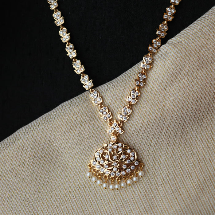 Heritage gold plated short necklace H2793