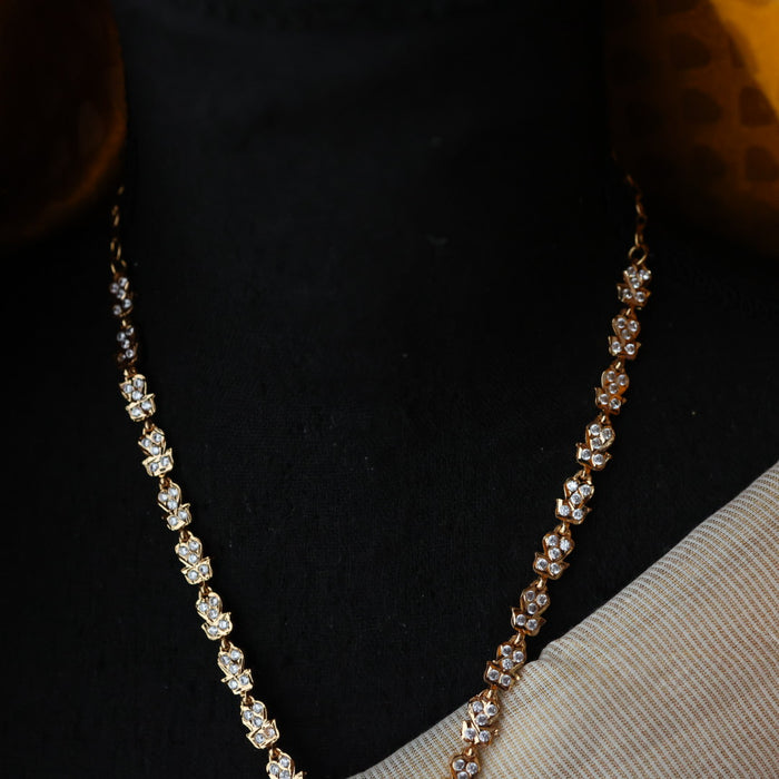 Heritage gold plated short necklace H2793