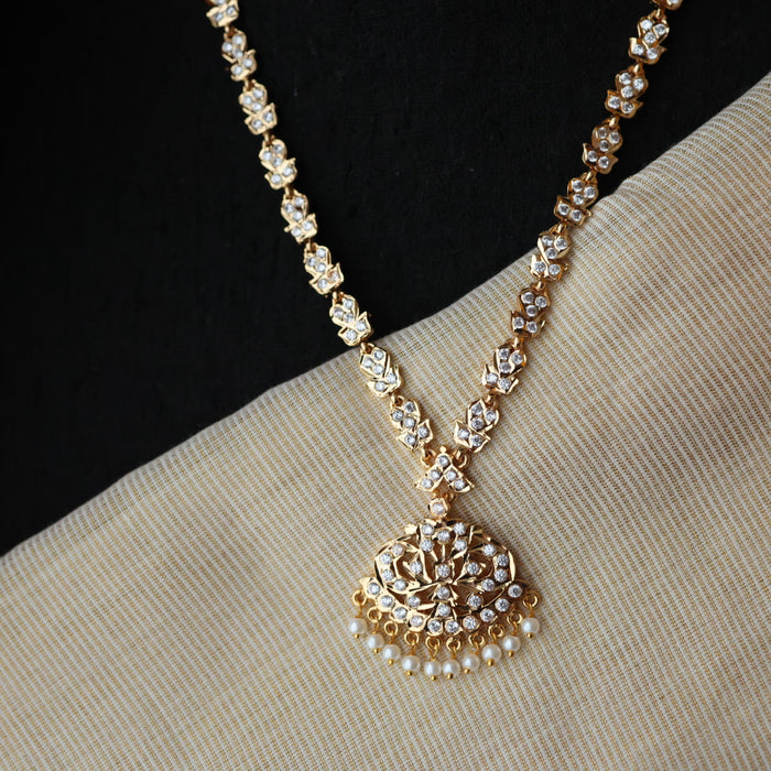 Heritage gold plated short necklace H2793
