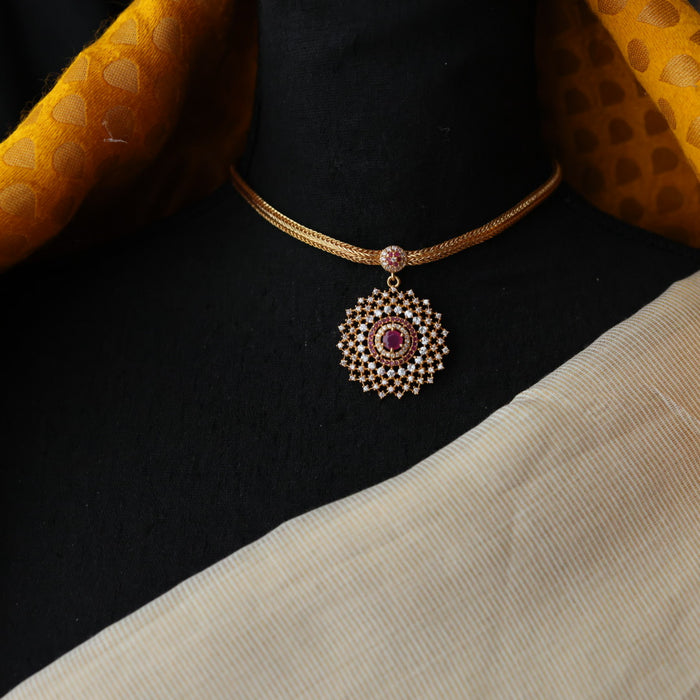 Heritage gold plated  short necklace H889