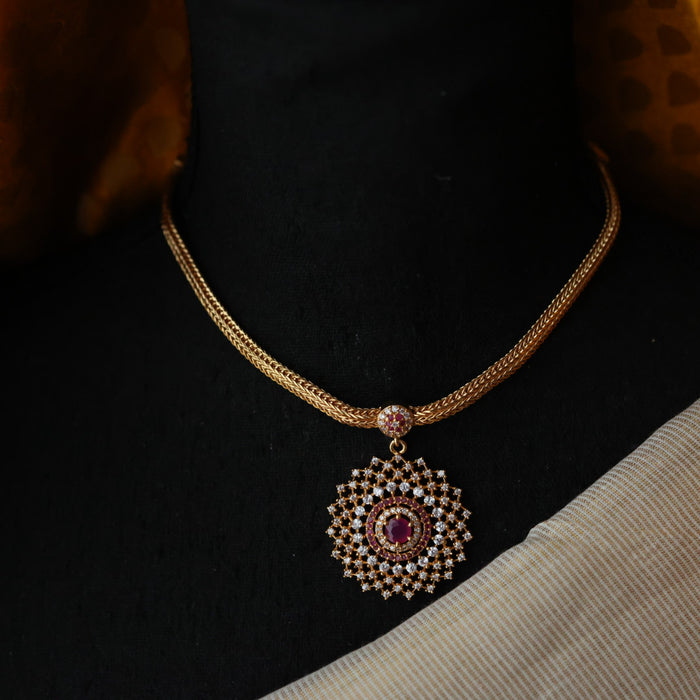 Heritage gold plated  short necklace H889