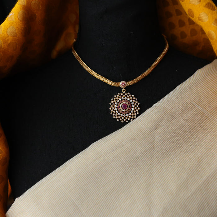 Heritage gold plated  short necklace H889