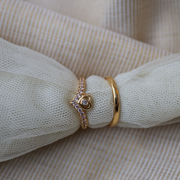 Heritage gold plated rings HRS0011