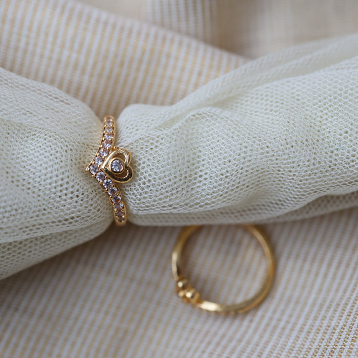 Heritage gold plated rings HRS0011