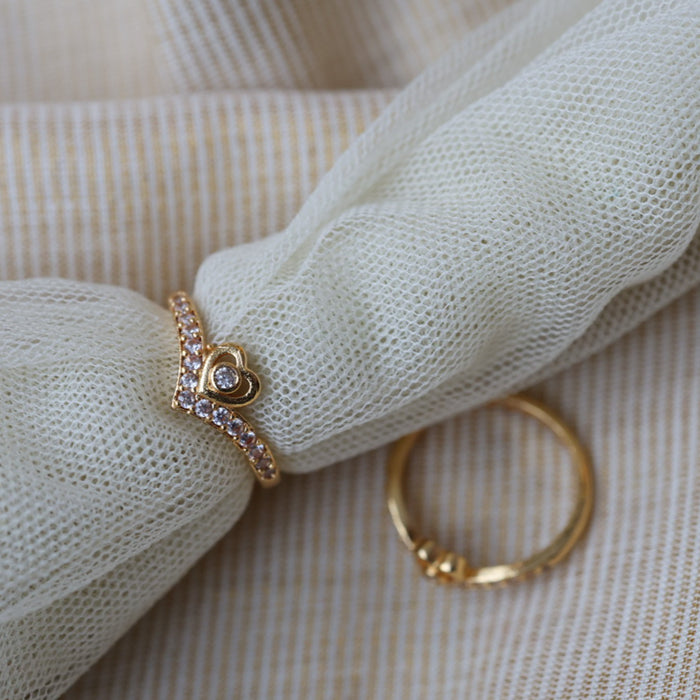 Heritage gold plated rings HRS0011