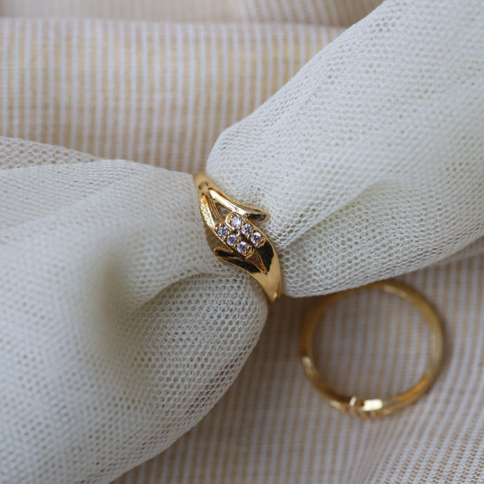 Heritage gold plated rings HRS0012