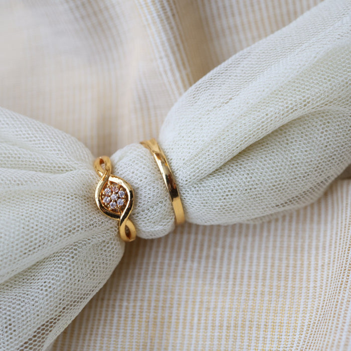 Heritage gold plated rings HRS0013