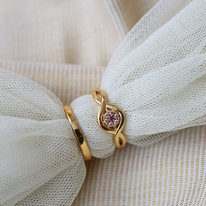 Heritage gold plated rings HRS0013
