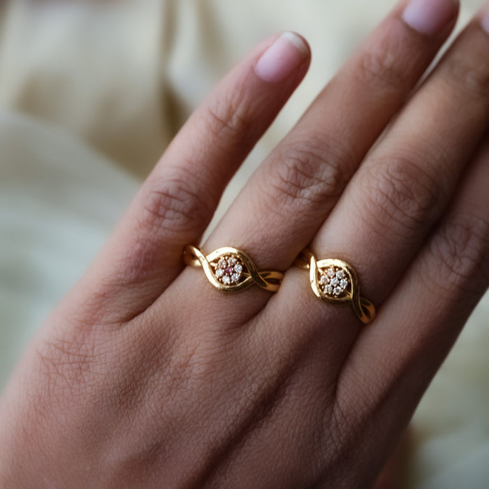 Heritage gold plated rings HRS0013