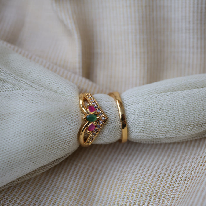 Heritage gold plated rings HRS0014