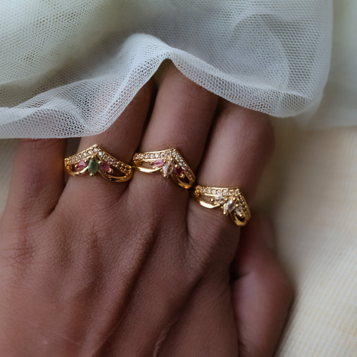 Heritage gold plated rings HRS0014