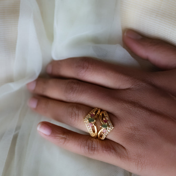 Heritage gold plated rings HRS0014