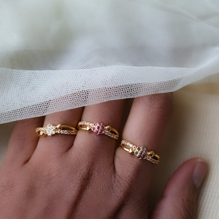 Heritage gold plated rings HRS0015