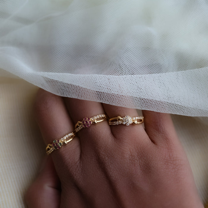 Heritage gold plated rings HRS0015