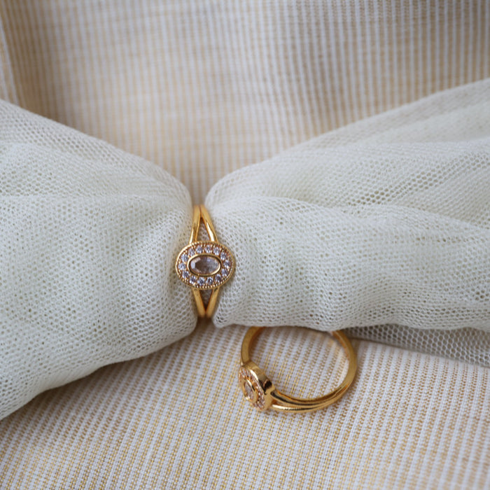 Heritage gold plated rings HRS0016