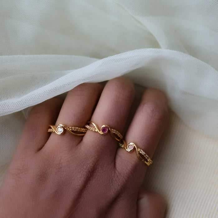 Heritage gold plated rings HRS0017