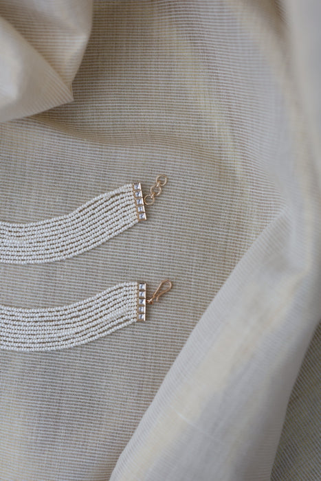 Heritage 3 layer pearl mattal ear accessories HM289