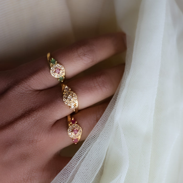 Heritage gold plated rings HRS0018