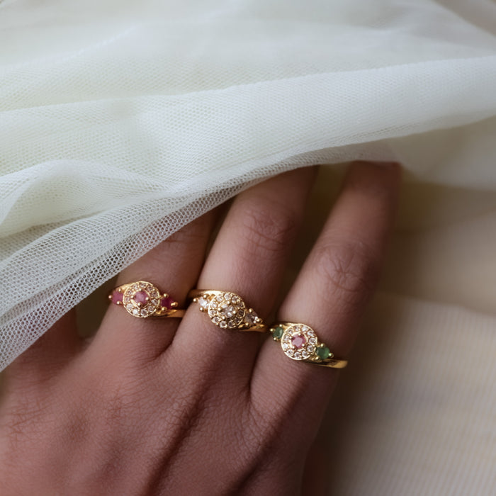 Heritage gold plated rings HRS0018