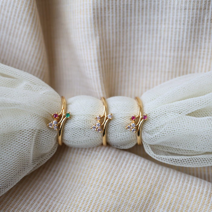 Heritage gold plated rings HRS0019