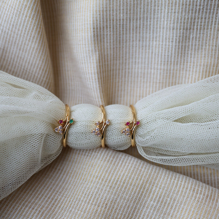 Heritage gold plated rings HRS0019