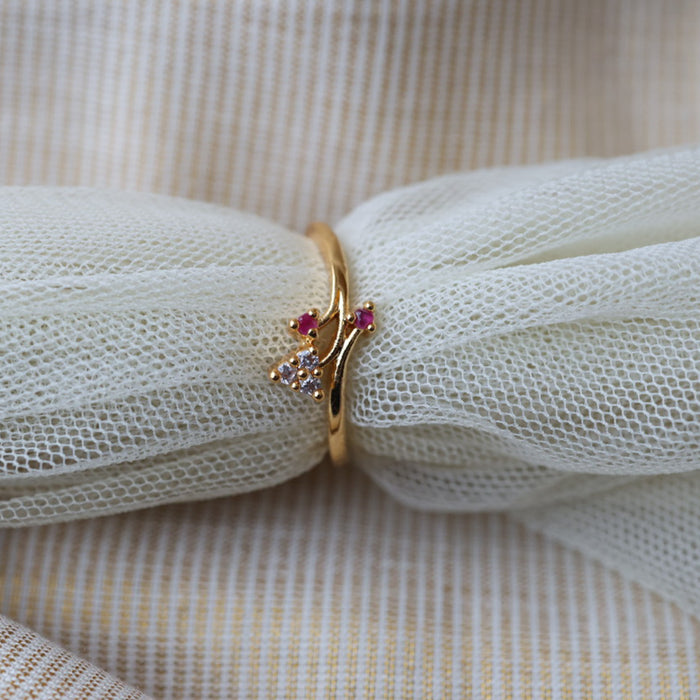 Heritage gold plated rings HRS0019