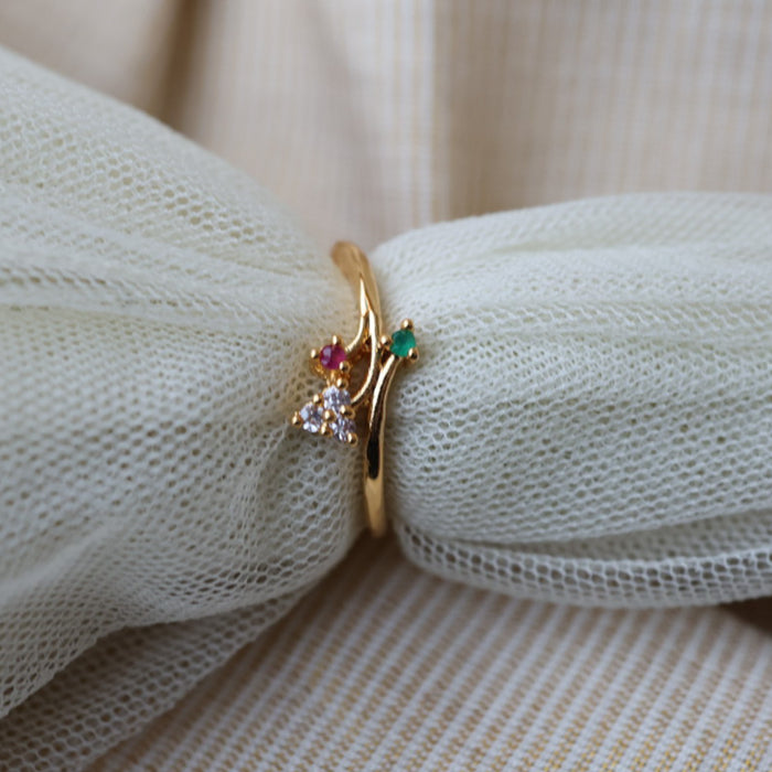 Heritage gold plated rings HRS0019