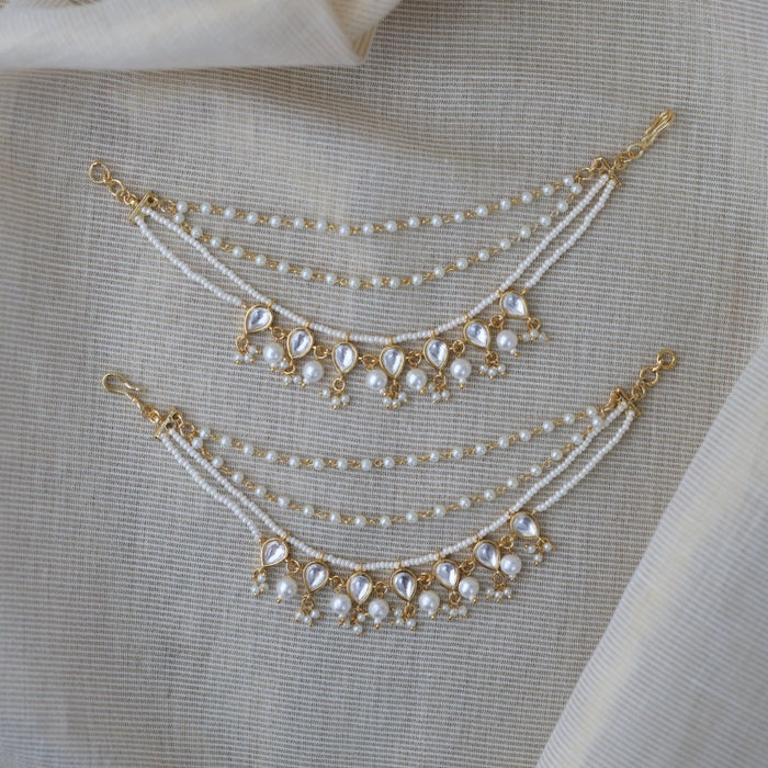 Heritage 3 layer pearl mattal ear accessories HM231