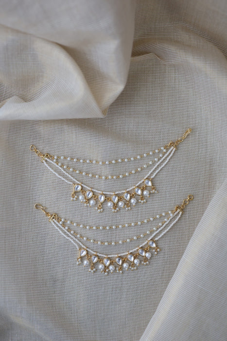 Heritage 3 layer pearl mattal ear accessories HM231