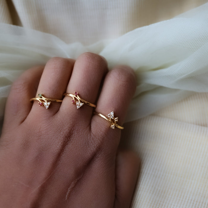 Heritage gold plated rings HRS0019