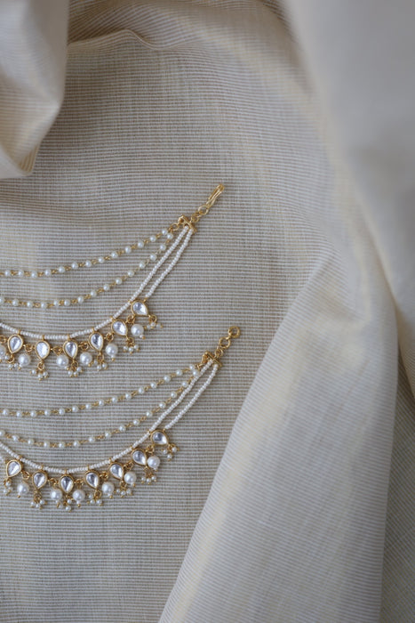 Heritage 3 layer pearl mattal ear accessories HM231