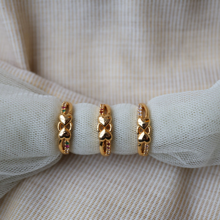 Heritage gold plated rings HRS0020
