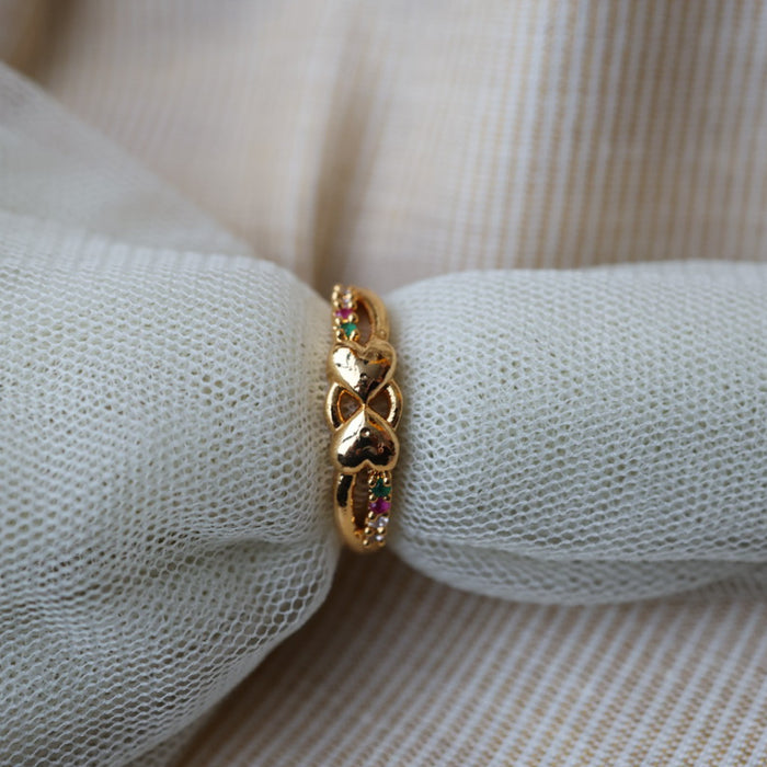 Heritage gold plated rings HRS0020