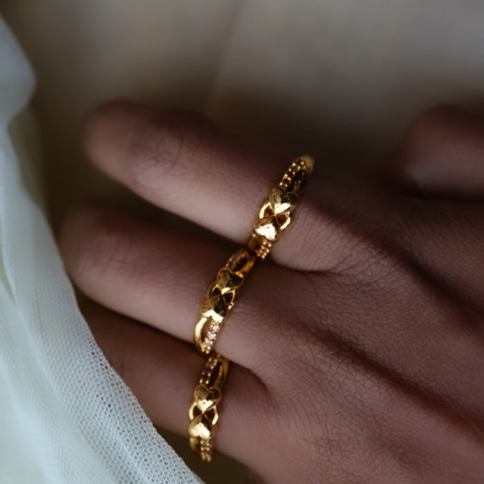 Heritage gold plated rings HRS0020