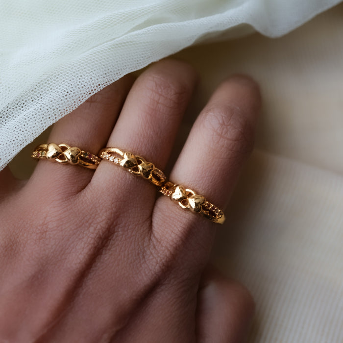 Heritage gold plated rings HRS0020