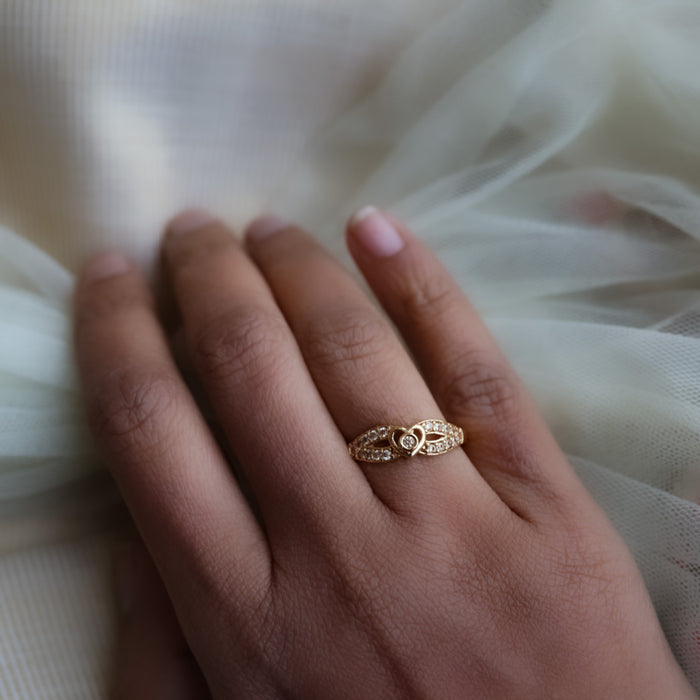 Heritage gold plated rings HRS0022