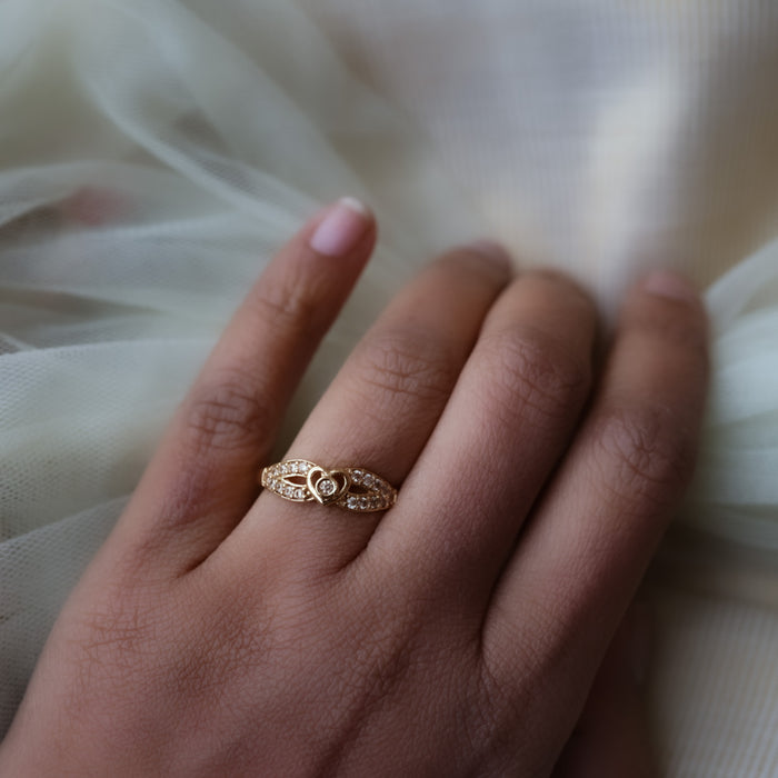 Heritage gold plated rings HRS0022