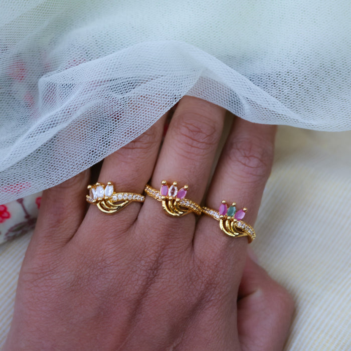 Heritage gold plated rings HRS0025