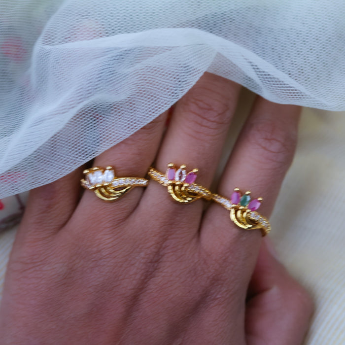 Heritage gold plated rings HRS0025